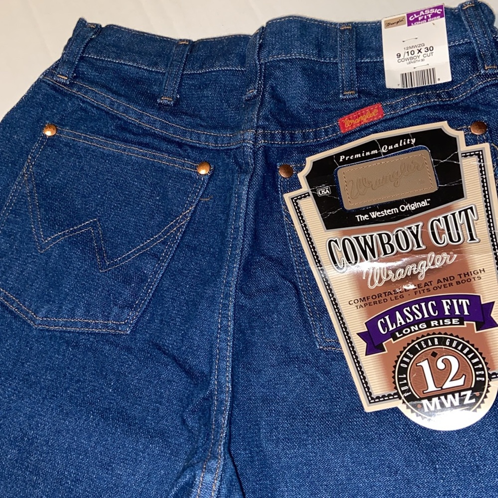 New with tag Cowboy Cut Wrangler Classic Fit Long Rise jeans size 9/10 X 30 - Picture 9 of 12